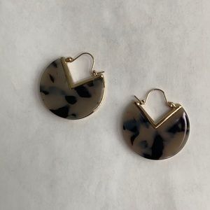 Banana Republic Tortoise Shell Hoop Earrings
